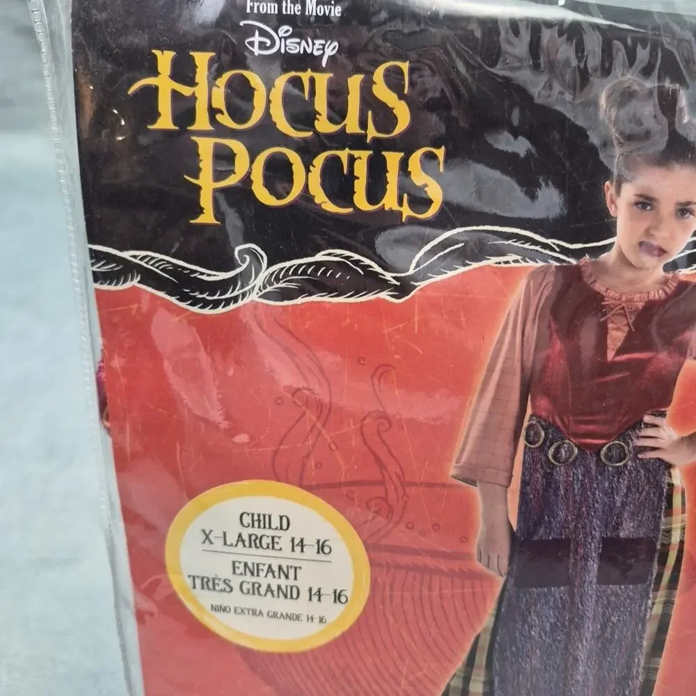 Disney Hocus Pocus Mary Sanderson Child Dress Up Halloween Costume XL 14-16 - Picture 2 of 7